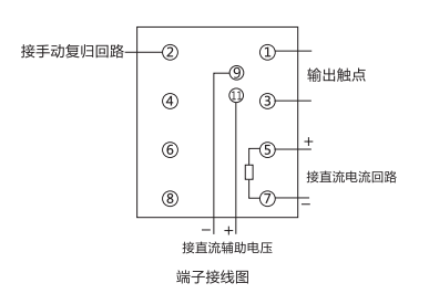 JC-7/21沖擊繼電器端子接線(xiàn)圖