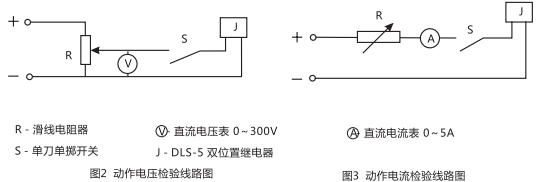 DLS-5/3雙位置繼電器檢驗與調試線(xiàn)路圖