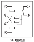 DD-1/40接地繼電器外引接線(xiàn)圖