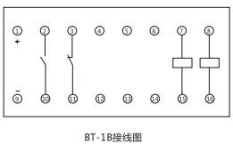 BT-1B/0.2同步檢查繼電器內部接線(xiàn)及外引接線(xiàn)圖