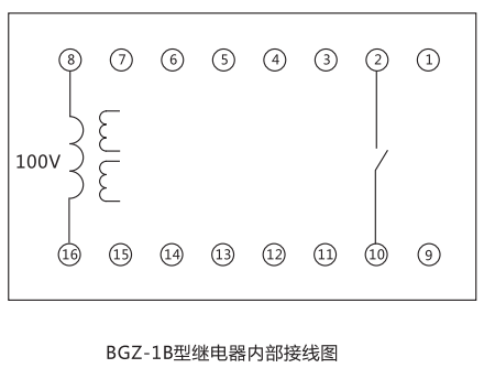 BGZ-1B高頻率繼電器內部接線(xiàn)圖