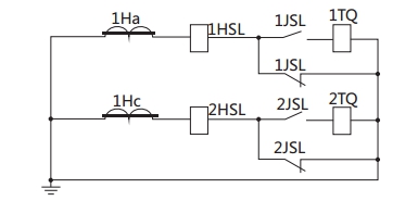 JSL-16繼電器構成的去分流操作機構的保護原理圖