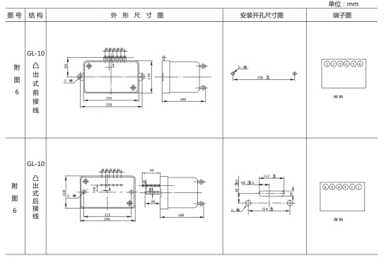 JSL-16外形結構及開(kāi)孔尺寸圖