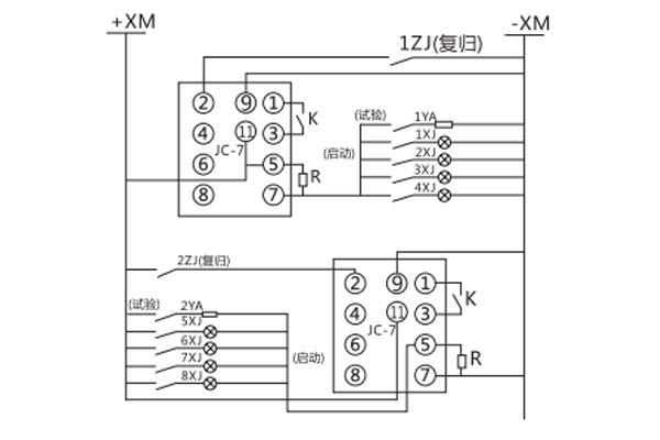 JC-7/11接線(xiàn)圖