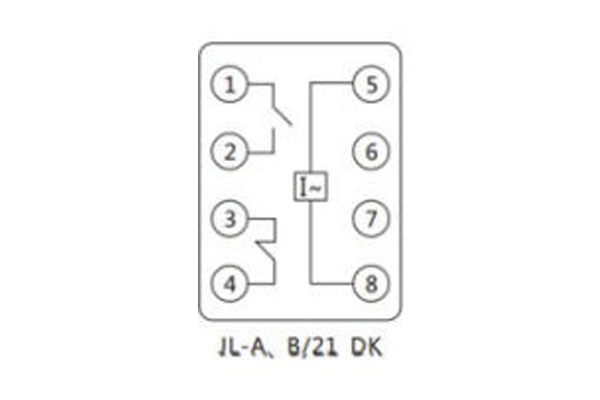 JL-A-21DK內(nèi)部接線(xiàn)及外引端子圖（正視圖）1.jpg